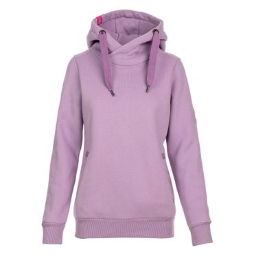Flieder Damen Fliederfarbener Hoodie Comma Kurzarm Sweatshirt Lila