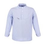 (073) azur/weiß gestreift