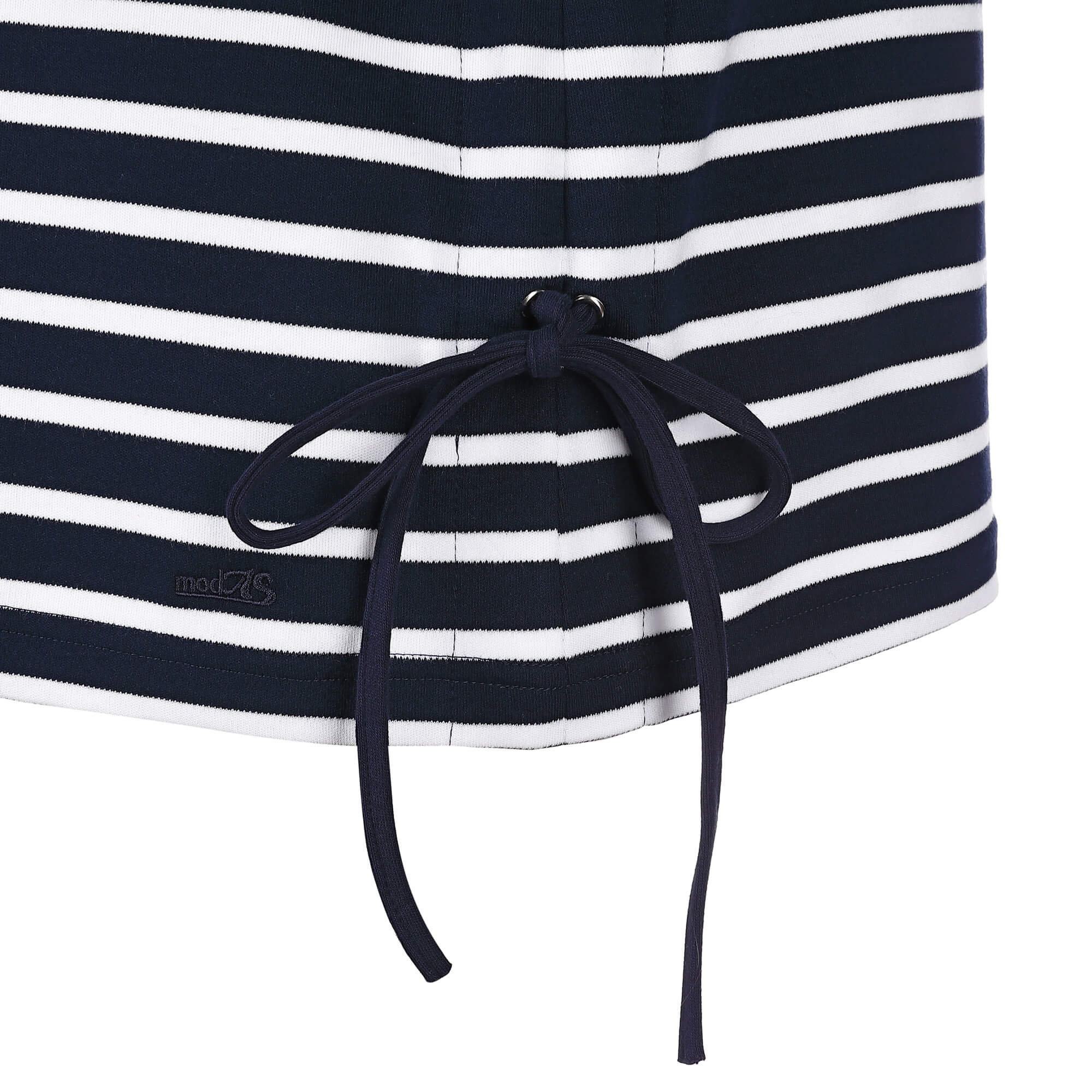 modAS Damen Long-Shirt 1/2-Arm Maritim mit Streifen - Rundhalsshirt mit  modischer Schnürung | tomBrook Shop