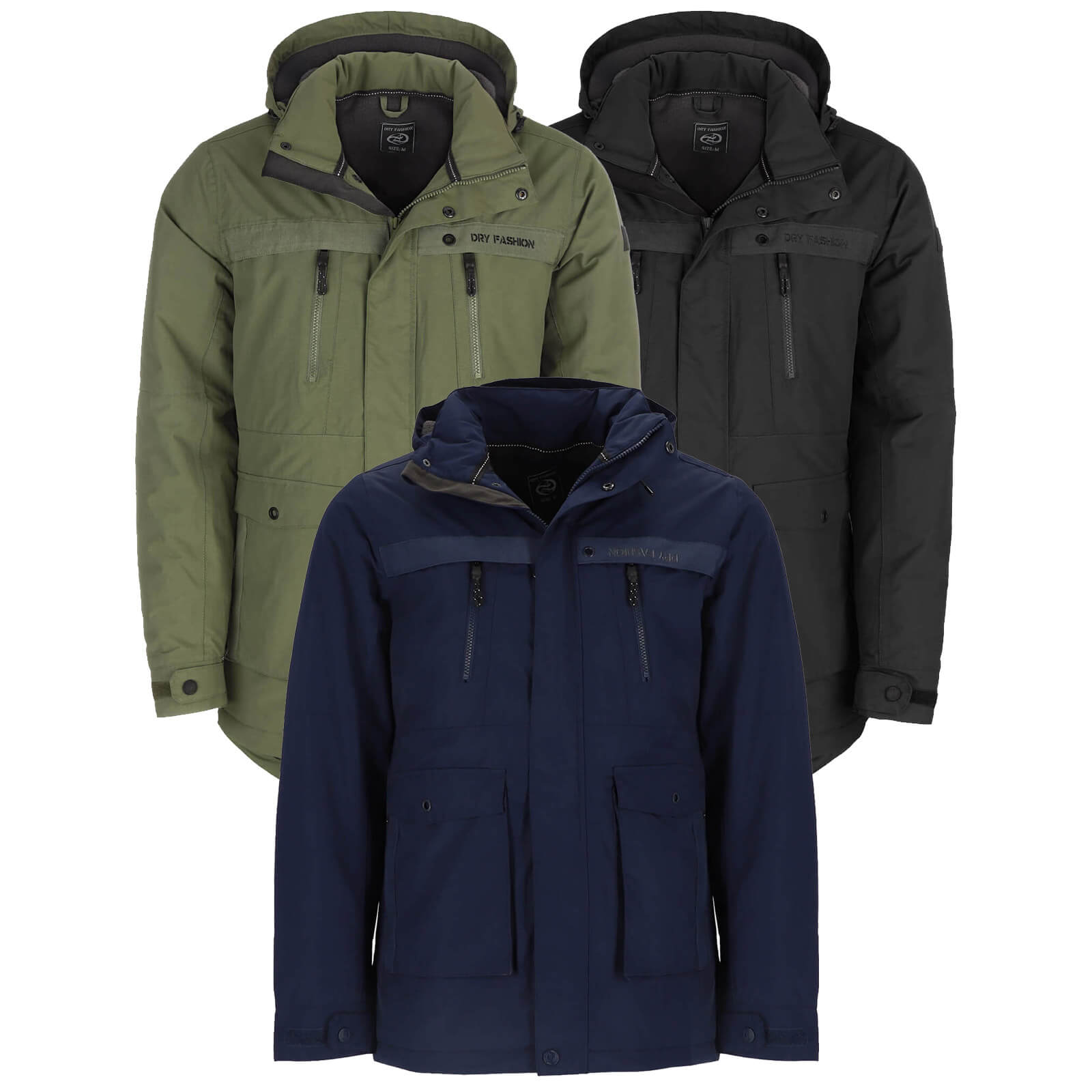 Parka Herren GefÃ¼tterte Jacke Winter Jacket Men Warm GefÃ¼tterte