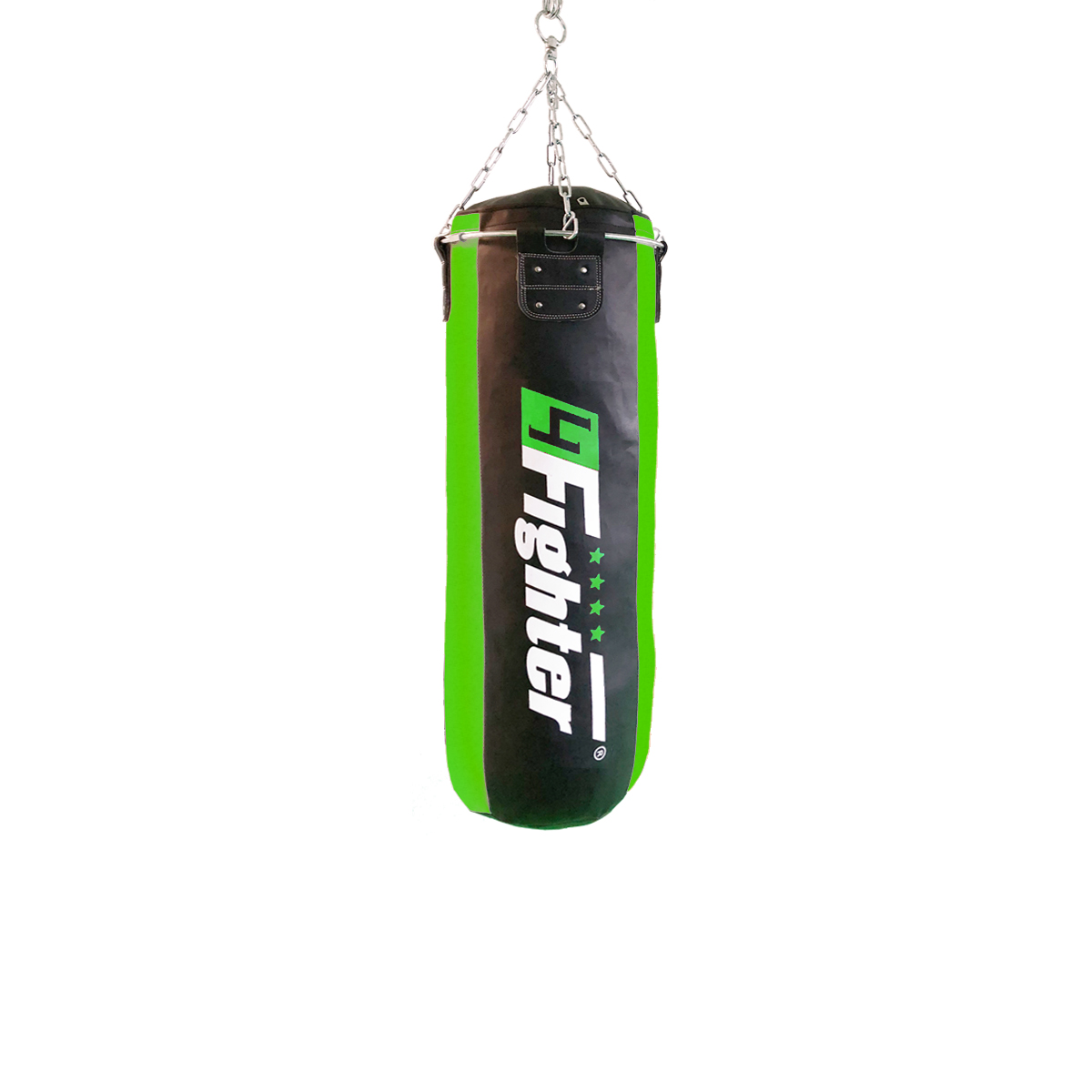 4fighter Professional Imitation Leather Punching Bag Sandbag 4fighter Professional Imitation Leather Punching Bag Sandbag Black Green Filled 100cm