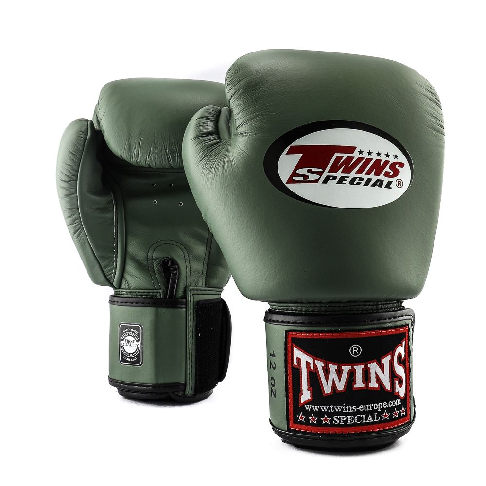 Boxen Muay Thai Twins Boxhandschuhe BGVL 3 in weiß Kickboxen MMA.best Leder