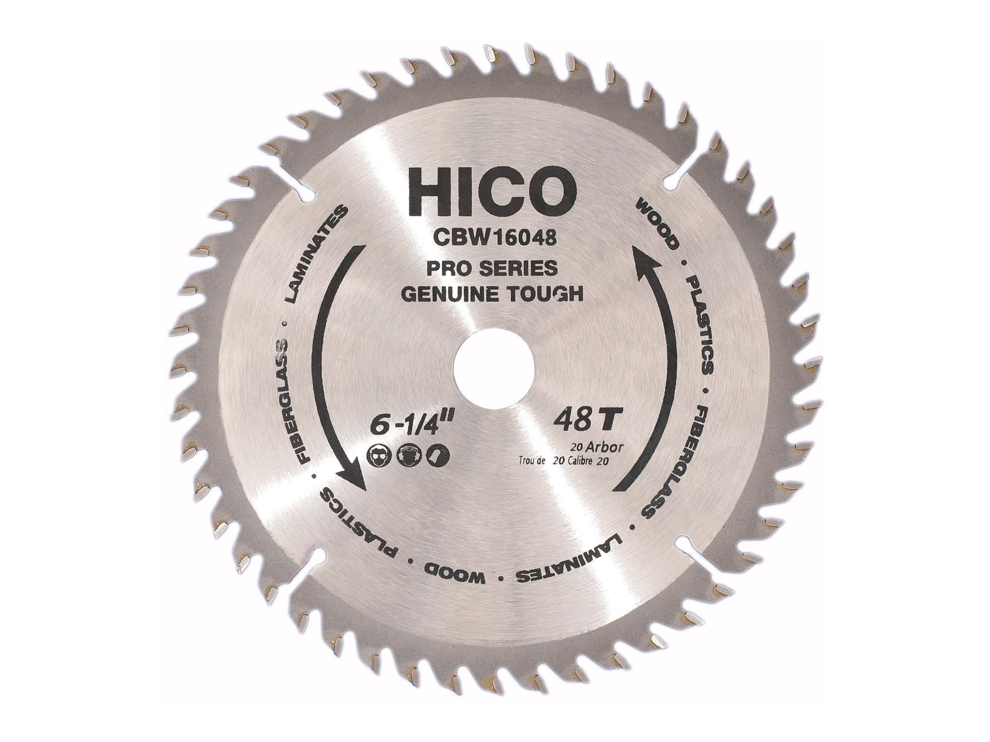 HICO Sägeblatt für Kreissägen 160mm 48 Zähne Wechselzahn Hartmetall