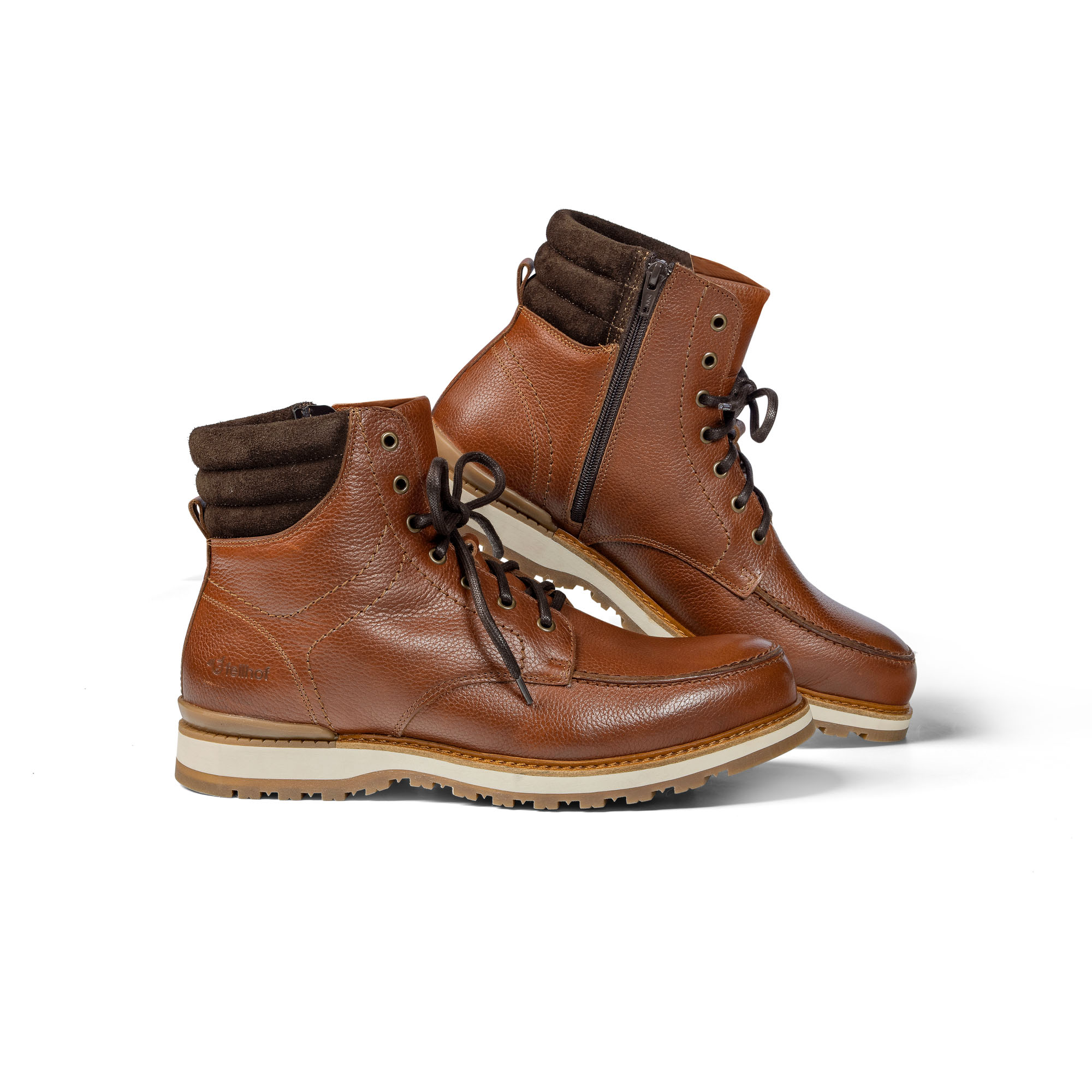 Winterschuhe Lammfell ENZO Herren braun