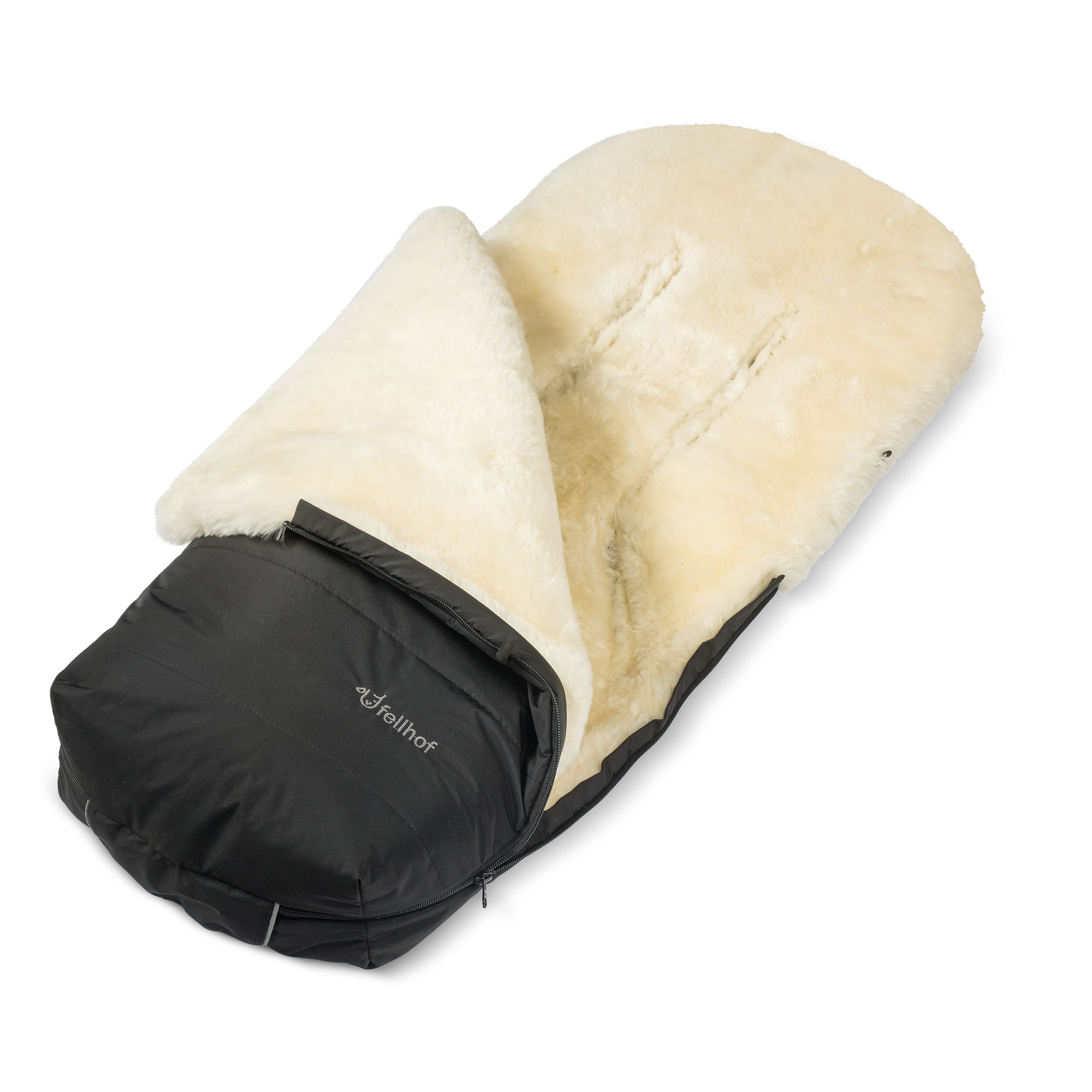 Lammfellfusack COZY schwarz | Frauwolle.de