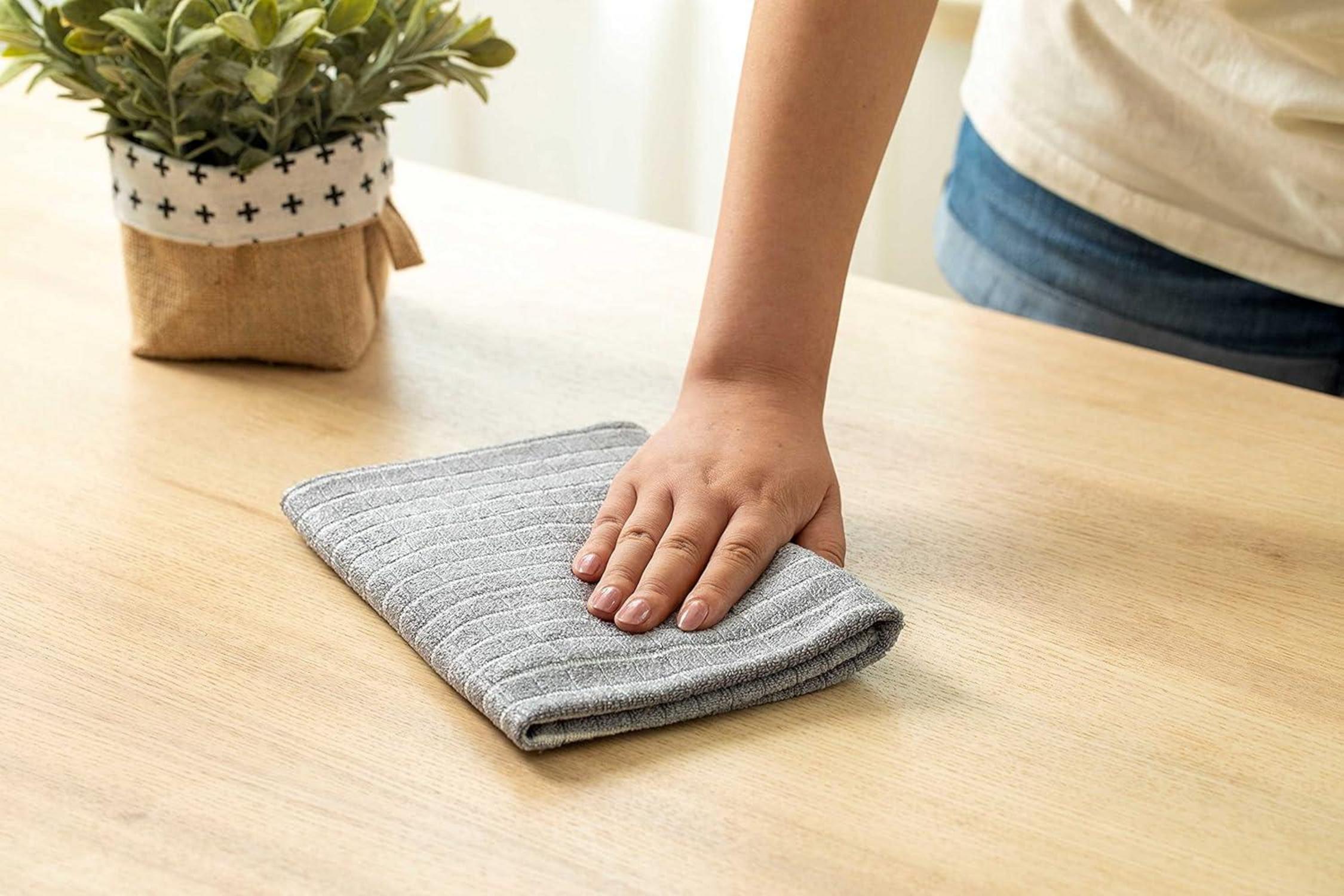 8er Set Bambus Microfaser Kchentcher Grau 45x65cm sehr saugfhig | eBay.de