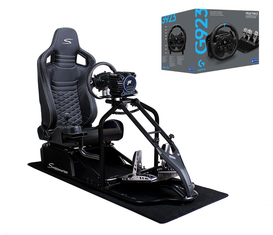 Speedmaster Pro Schwarz - Carbonfaser Optik - Logitech G923 Bundle