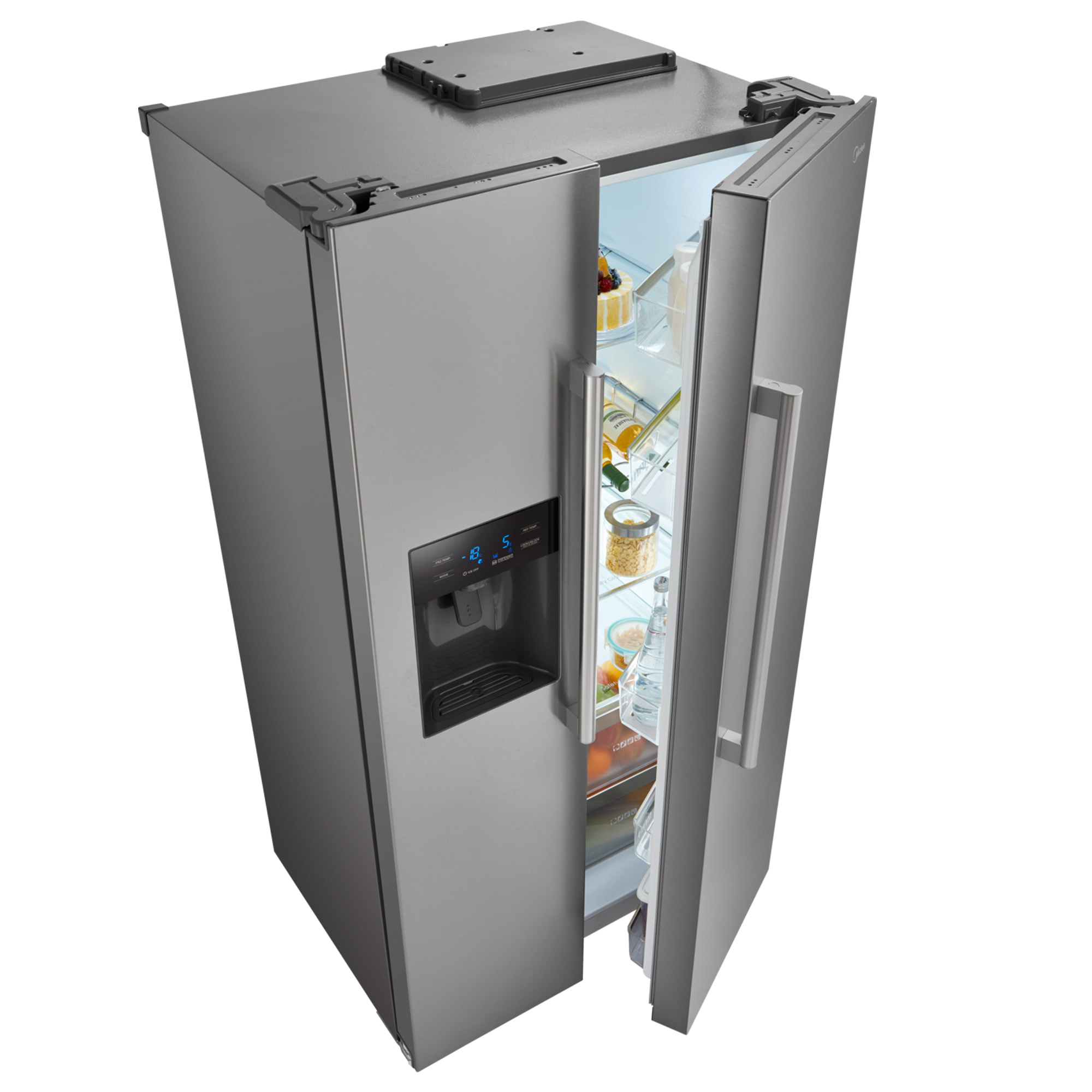 Side by Side A++ Kühl Gefrierkombination No Frost Kühlschrank Eis