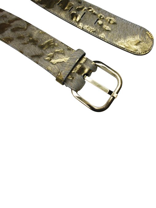 Kuhfell Gürtel |CRAZY COW 02 - Ausgefallener Designgürtel mit fantasievoller Kuhfell-Optik