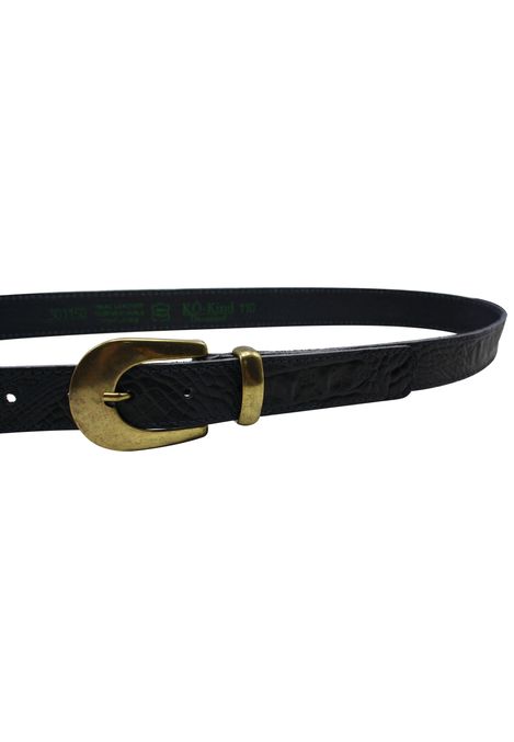 Kroko Gürtel | CAYMAN Animalprint-Gürtel mit Kroko-Prägung