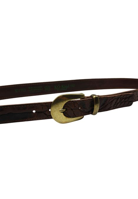 Kroko Gürtel | CAYMAN Animalprint-Gürtel mit Kroko-Prägung