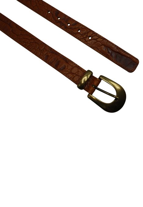 Kroko Gürtel | CAYMAN Animalprint-Gürtel mit Kroko-Prägung