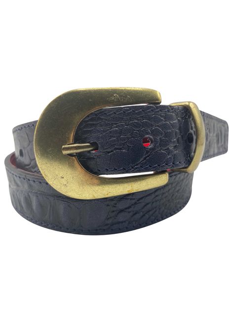 Kroko Gürtel | CAYMAN Animalprint-Gürtel mit Kroko-Prägung