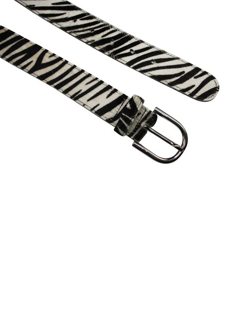 Zebra Gürtel | GOING WILD 01 - Animalprint-Gürtel mit Zebra-Muster