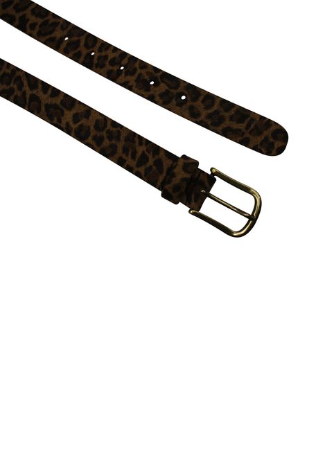 Leoparden Gürtel Damen | LEO 01 - Animalprint-Gürtel mit Leoparden-Optik