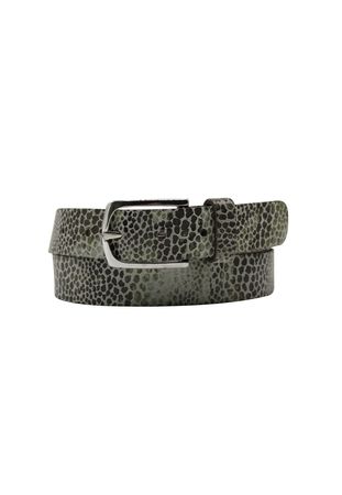 Echt Leder Damen Gürtel  4 cm Breit Schwarz oder Schlangen print 