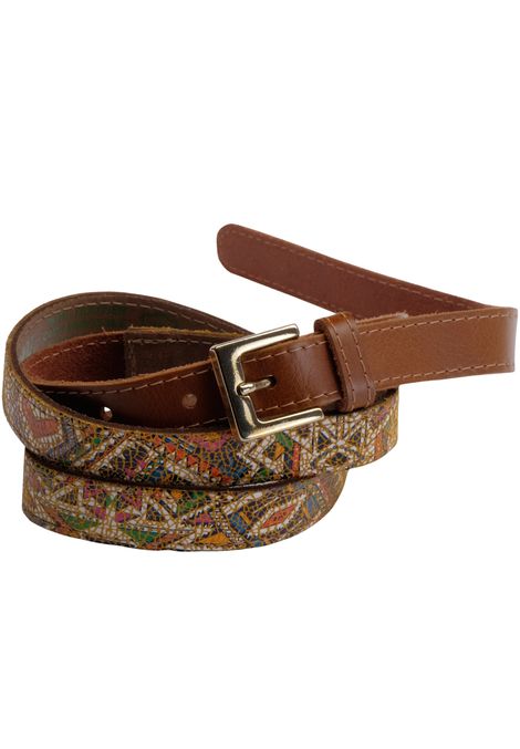 Designer Gürtel | MINNESOTA - Extravagantes MOSAIK-Design-Gürtel als Eyecater Hüftgürtel