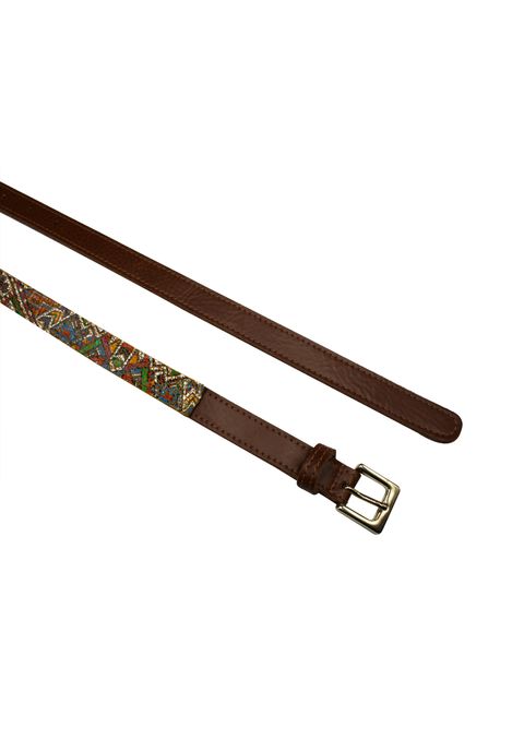 Designer Gürtel | MINNESOTA - Extravagantes MOSAIK-Design-Gürtel als Eyecater Hüftgürtel