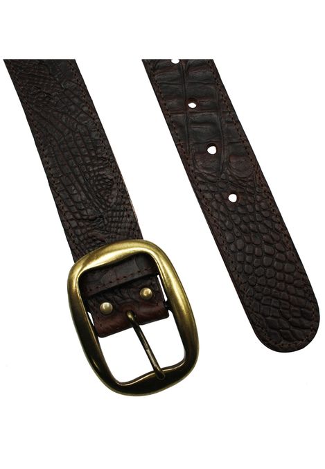 Kroko Gürtel |CROC 02 - Krokodilleder Optik Jeansgürtel