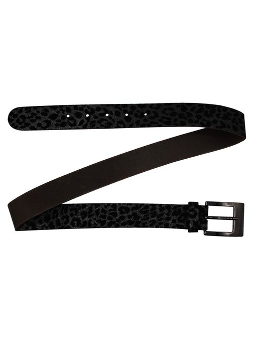 Leoparden Gürtel Damen | LEO 2 - Metallic-Gürtel mit Leoparden-Print