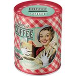 Have a Coffee Pin Up retro Blech Spardose