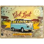 VW Bulli Let´s Get Lost 50er retro Blechschild