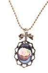 Cupcake Muffin retro Amulette Rockabilly Halskette