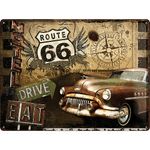 Route 66 Road Trip 50er retro Blechschild