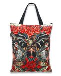 Hail Mary oldschool Tattoo Canvas Tote Bag Trage Tasche v. Liquor Brand