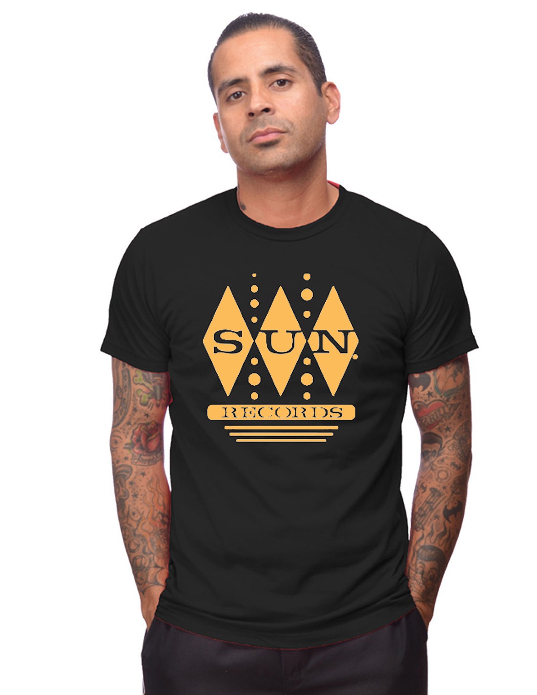 Diamonds Sun Records Men Logo retro T 