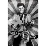 Elvis - Rock´n Roll Baby 50er retro Blechschild