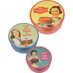 Cake Tins 3 Pack - Make Cocolate Cake retro Kuchen Blechdose Vorratsdose