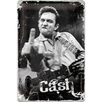 Johnny Cash - Finger 50er retro Blechschild