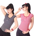 50s retro Bernetta Streifen Sailor T-Shirt v. SugarShock