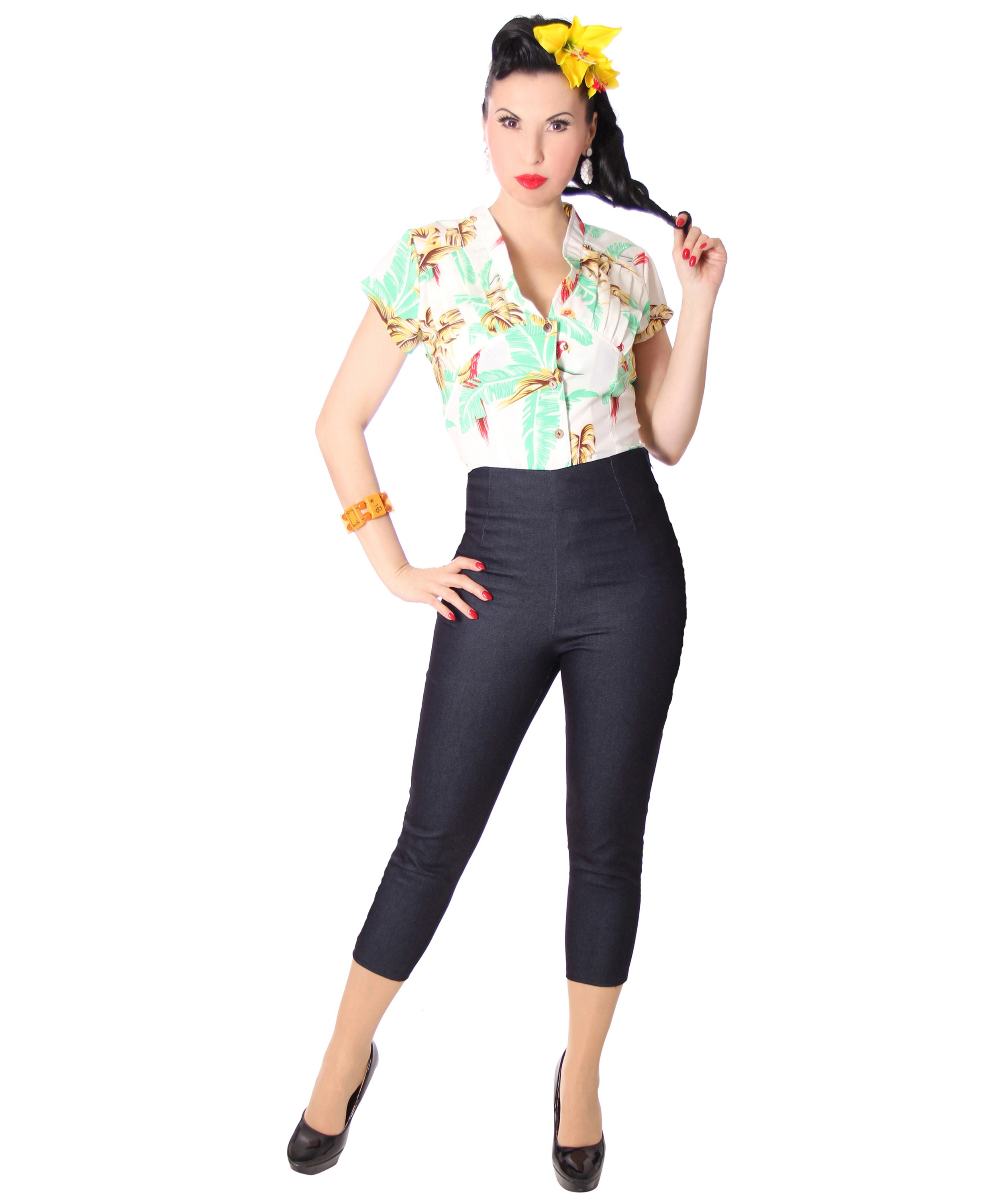 50s high waisted pants