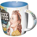 Coffee O' Clock 50s retro Tasse v. Nostalgic Art