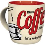 Strong Coffee Served Here 50s retro Tasse v. Nostalgic Art