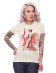 Asian Lady Rockabilly Vintage Style Girlie T-Shirt v. Rock Steady Clothing