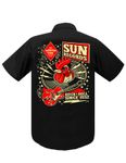Record Hop Rockabilly Workshirt retro Herren Hemd Worker Shirt v. Sun Records