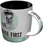 Coffee First 50s retro Tasse v. Nostalgic Art