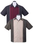 Diamond Stitch Panel Loungeshirt Casino Shirt Herren Hemd v. Rock Steady Clothing