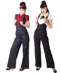 Lorai 30er 40er retro Marlene Suspender High Waist Hosenträger Hose v. SugarShock