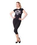 bequeme retro Pin Up Anker Caprihose 3/4 Gummizug Hose v. SugarShock