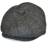 Mixed Check 30er Jahre retro Newsboy Karo Ballonmütze