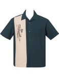 Mai Tai Hula Panel Loungeshirt Casino Shirt Herren Hemd v. Rock Steady Clothing