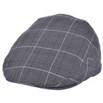 Flatcap 40er Jahre retro Karo Dogtooth Schiebermütze Check Flat Cap