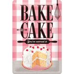 Nostalgic Art Bake a Cake 50s retro Deko Blechschild