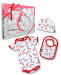 Six Bunnies Kirschen Baby Body Strampler Geschenkset Cherry Gift Set