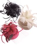 Burlesque Headpiece Fascinator Pillbox retro Mini Hut Haarschmuck