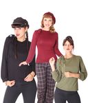 SugarShock Melodea 50s retro Pin Up Schluppen Longsleeve